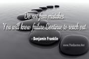 Benjamin Franklin Quote about Mistakes