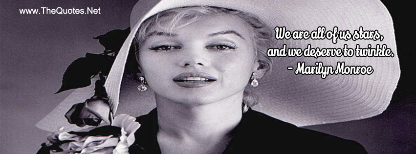 Facebook Cover Image - Marilyn Monroe Quotes 